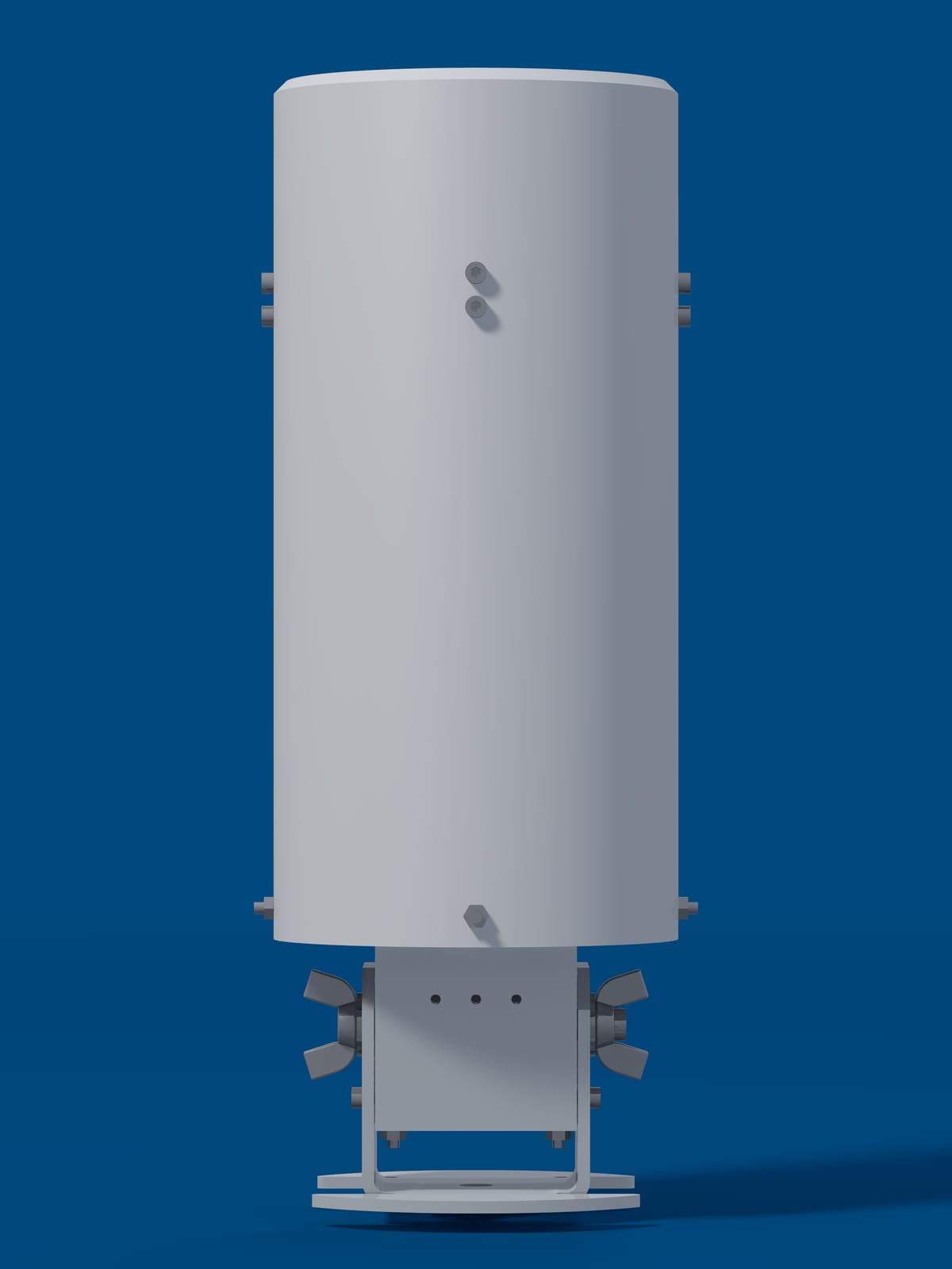 Render of the Midge v2, straight on.